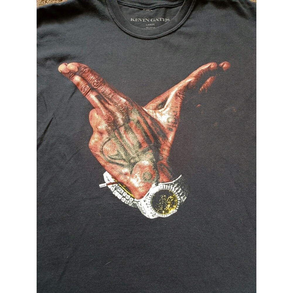 Kevin Gates T-Shirt Men's Large Only The Generals Tour Merch Black Short Sleeve - Picture 2 of 7